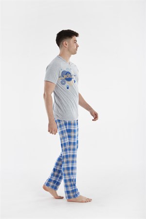 Erkek Modal 2'li Pijama Takımı - 10411