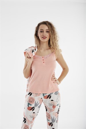 Kadın Modal 3'lü Pijama Takımı - 25016