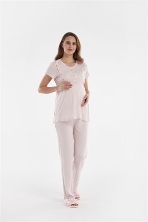 Kadın Penye Lohusa Pijama Takımı - 10447