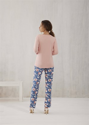 Kadın Penye Modal Pijama Takımı - 10456