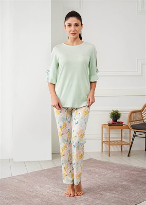 Kadın Penye Modal Pijama Takımı - 10639