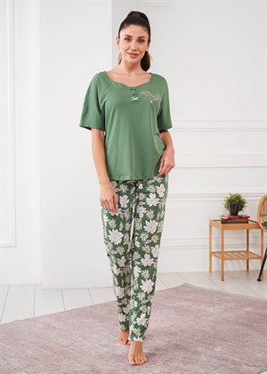 Kadın Penye Modal Pijama Takımı - 10645
