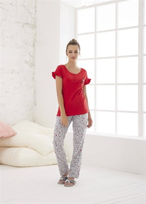 Kadın Penye Pijama Takımı - 10570