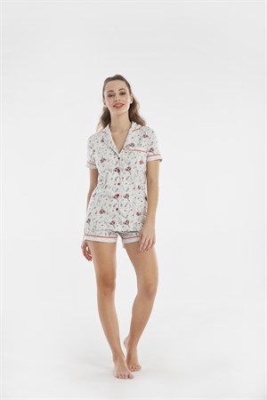 Kadın Penye Şort Pijama Takımı - 13108