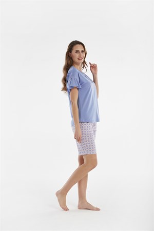 Kadın Uzun Şort Pijama Takımı- 13100