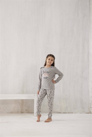 Kız Çocuk Penye Pijama Takımı - 10480