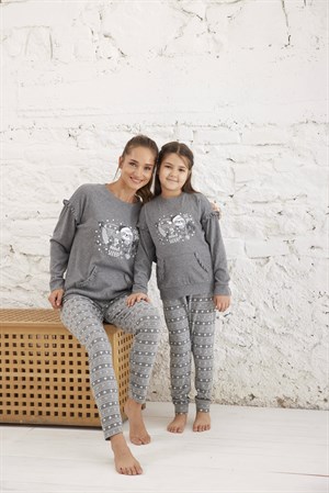 Kız Çocuk Termalı Pijama Takımı - 10466