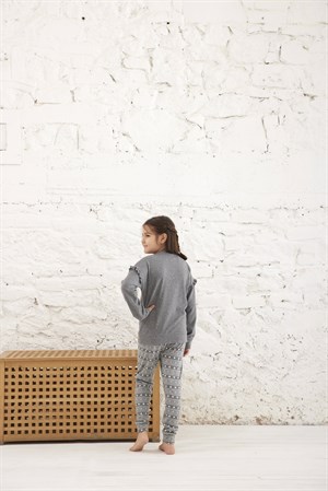 Kız Çocuk Termalı Pijama Takımı - 10466